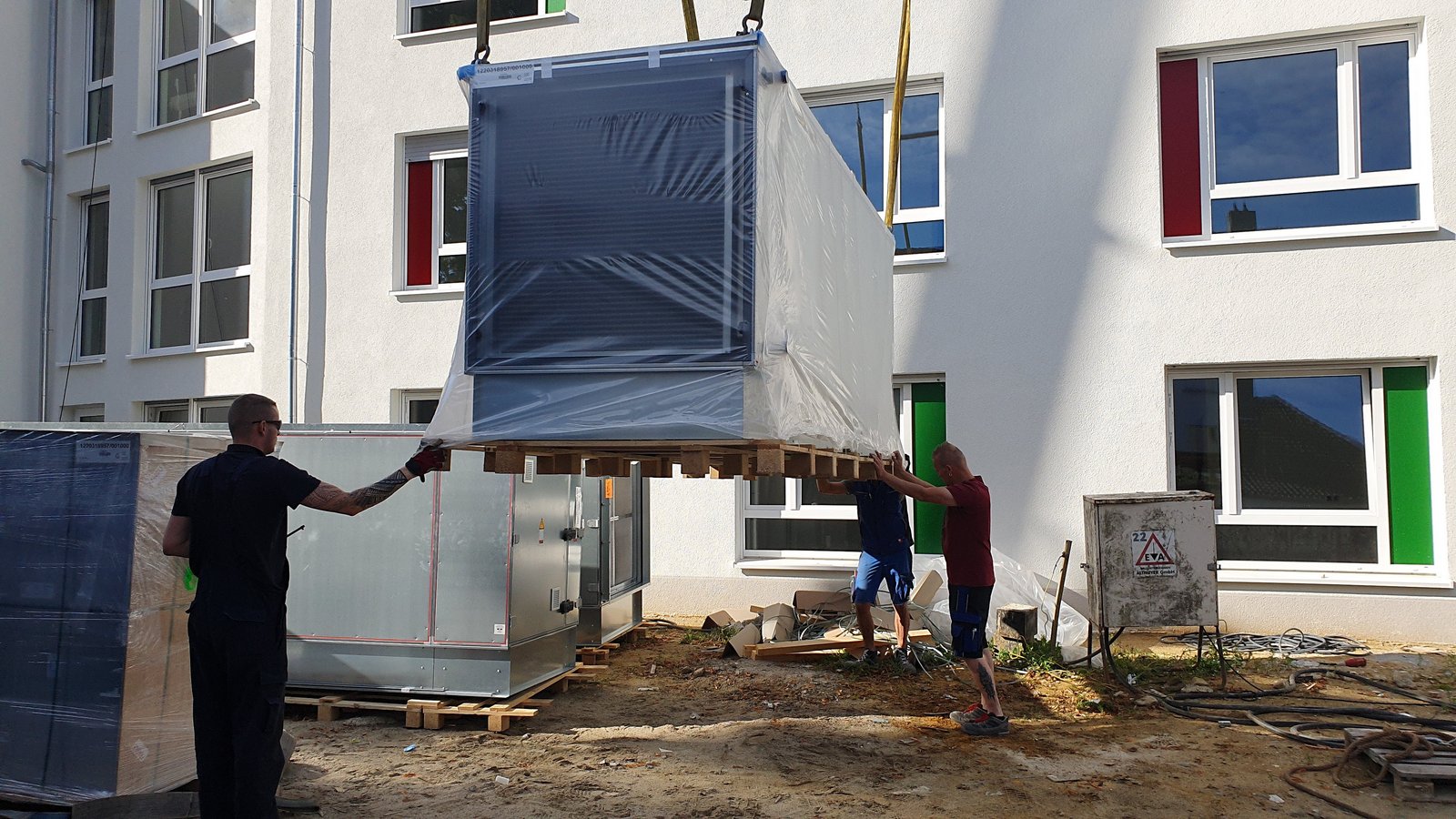 Anlieferung und Montage eines Wärmetauschers für ein gemeinnütziges Unternehmen in Bochum