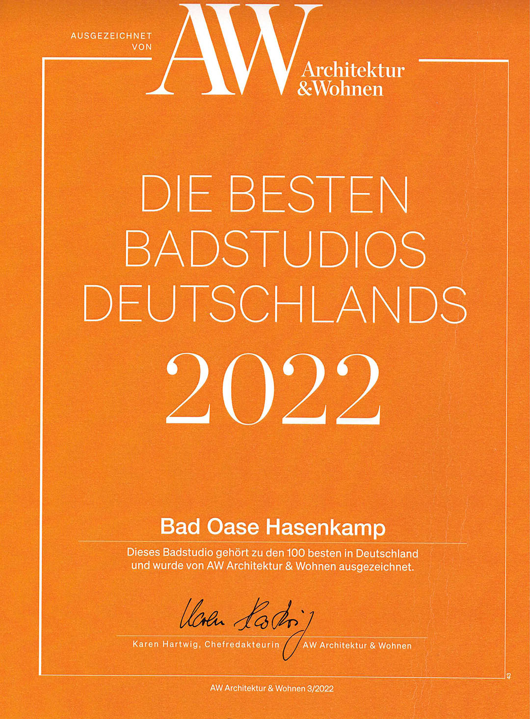 Beste Badstudios in Deutschland - Badausstellung mit Auszeichnung
