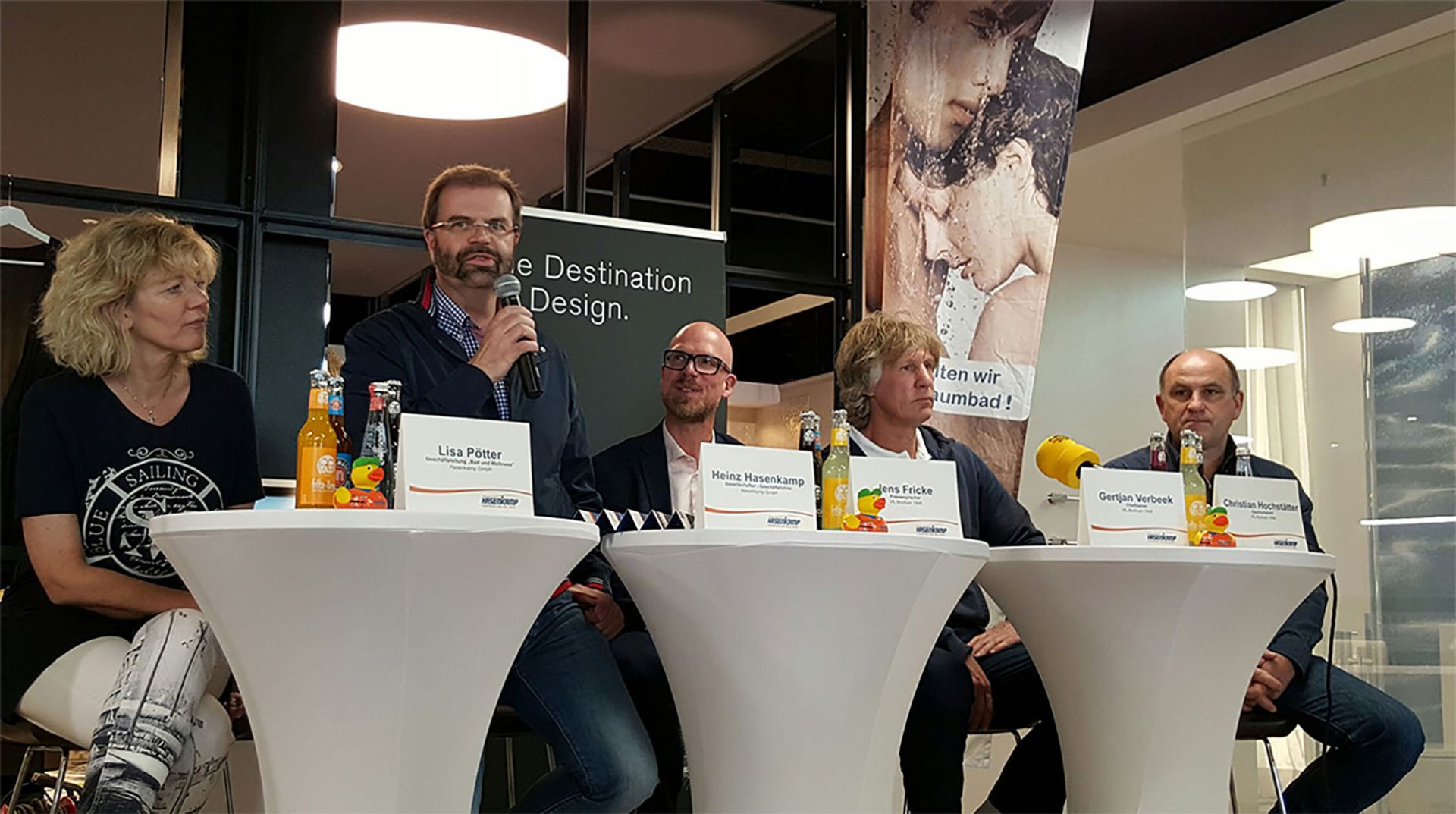 Pressekonferenz des VfL Bochum in unserer Badausstellung
